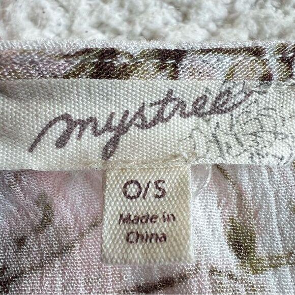 Mystree Floral Kimono Open Front Lightweight Boho Garden Girl Rayon Cardigan - Picture 7 of 12